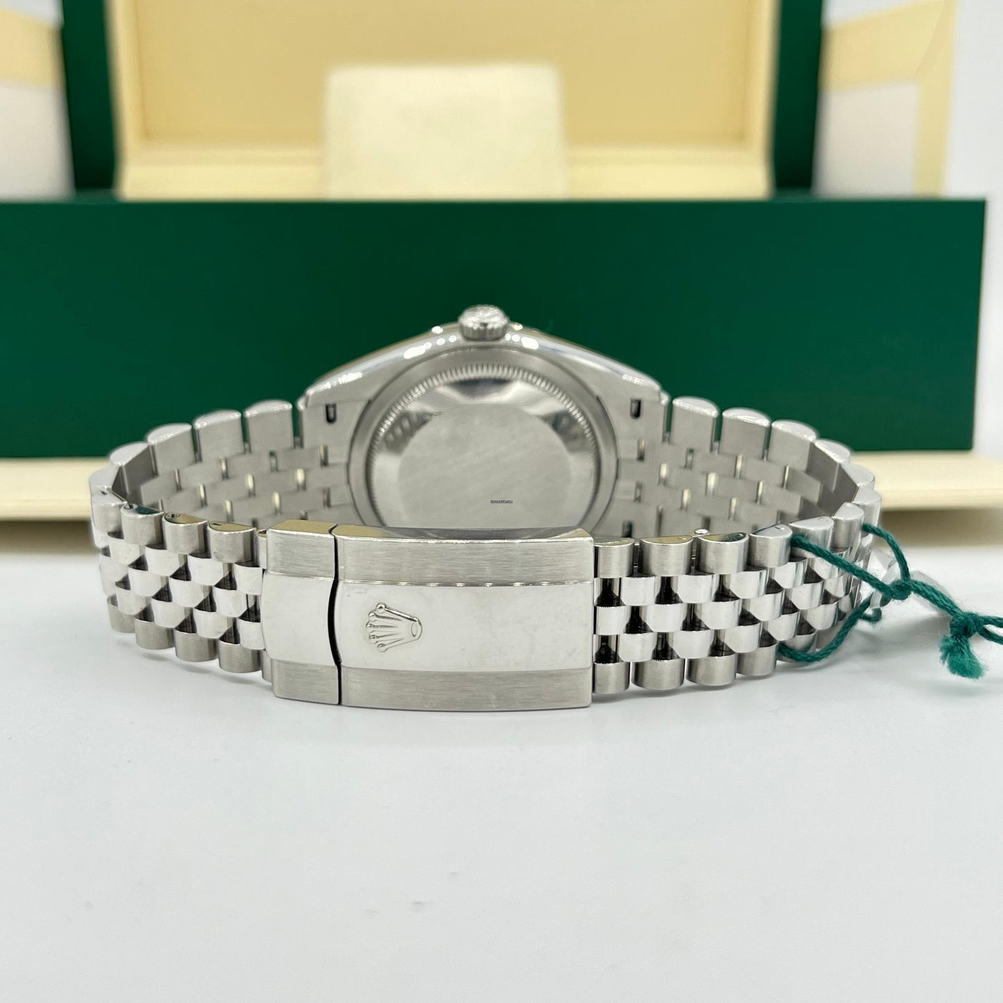 Rolex Datejust 126234 36mm White Diamond Dial And Fluted Bezel With Stainless Steel Oyster Bracelet