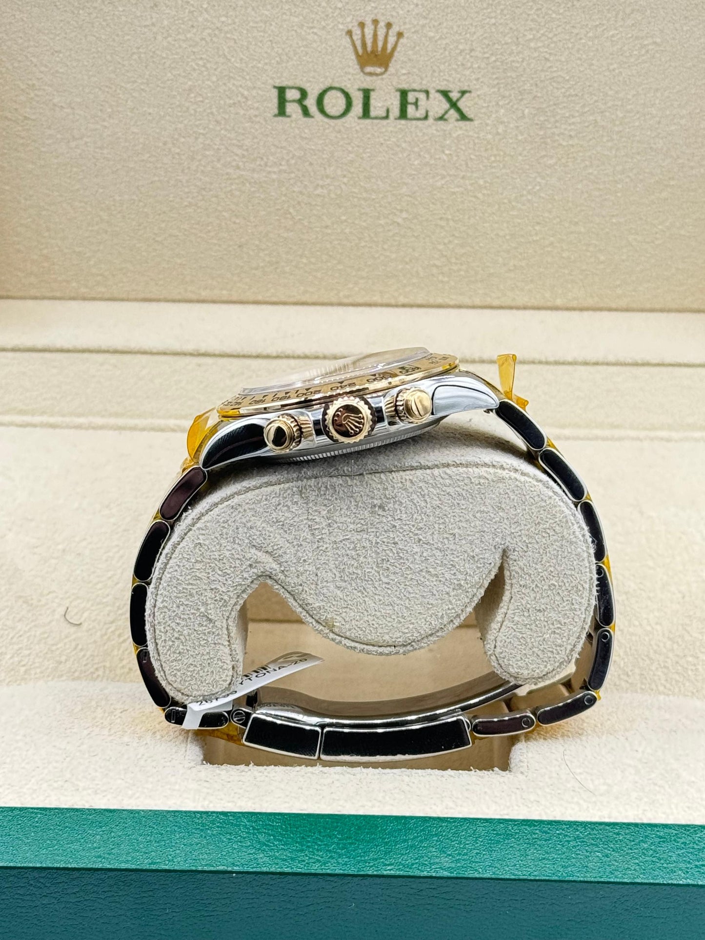 Rolex Yellow Rolesor Cosmograph Daytona 40 Watch - Champagne Diamond Dial - 116503 chd