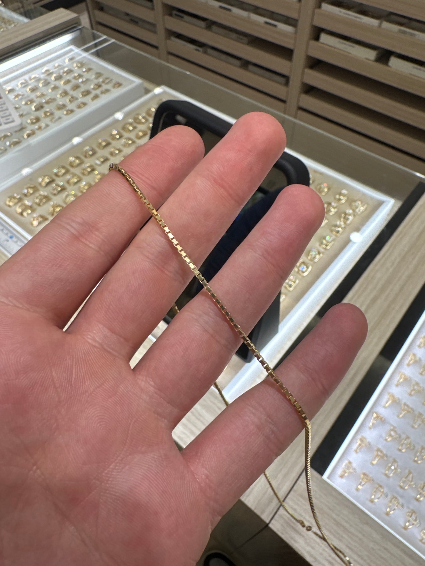 1.5 mm Box Chain 22 inch