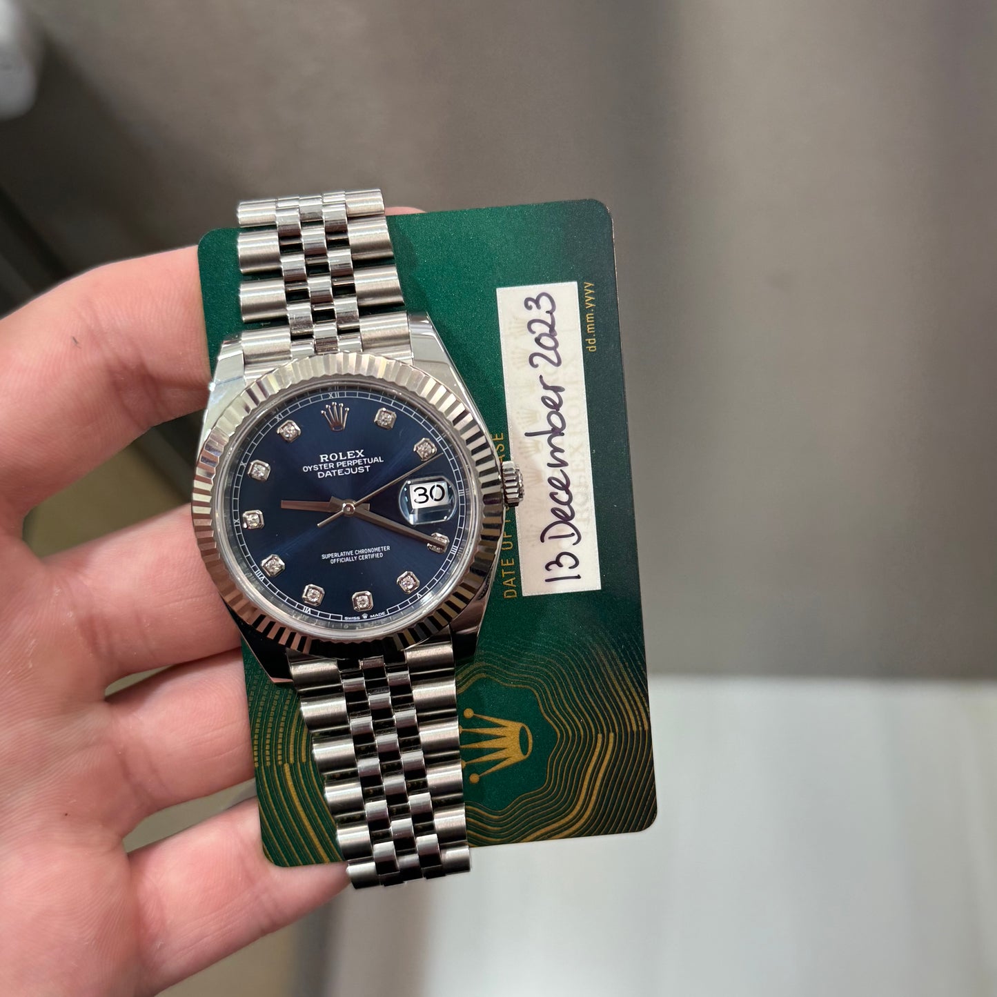 Datejust 41mm Blue Diamond