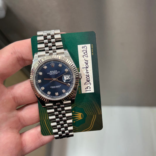 Datejust 41mm Blue Diamond