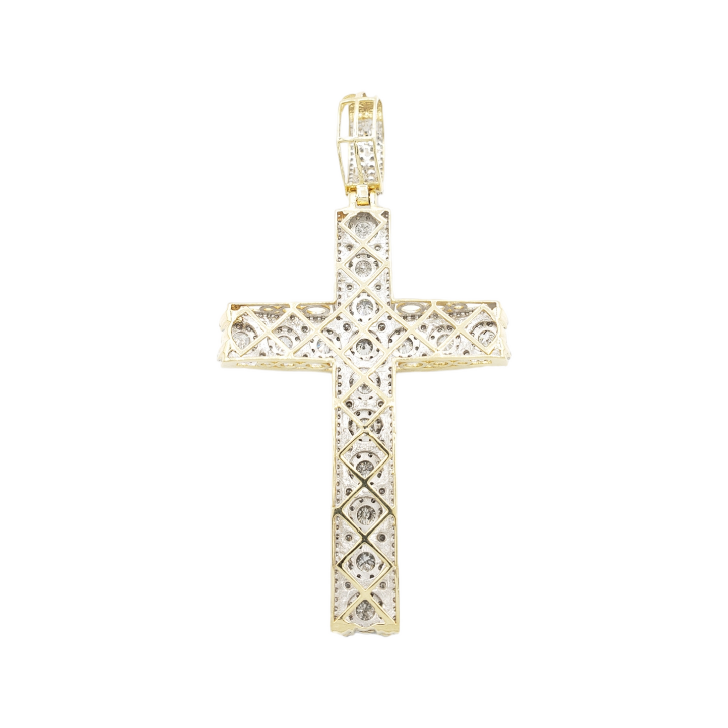 14k Diamond Cross With 2.94 Carats Of Diamonds #22521