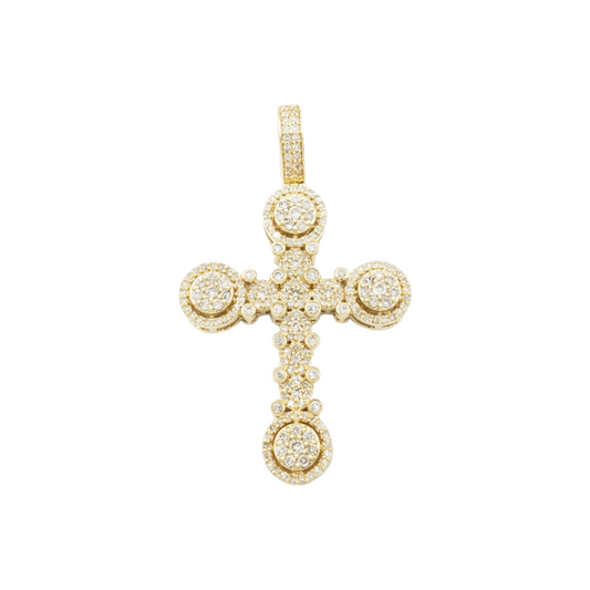 14k Diamond Cross With 2.07 Carats Of Diamonds #25734