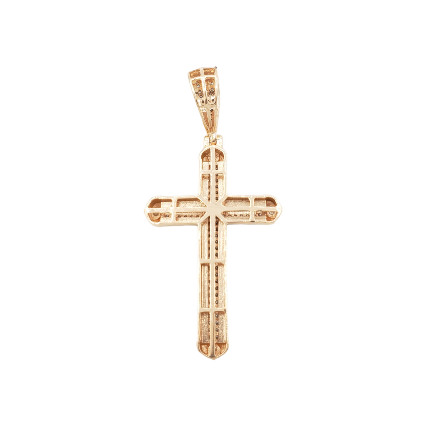 14k Diamond Cross With 0.78 Carats Of Diamonds #23858