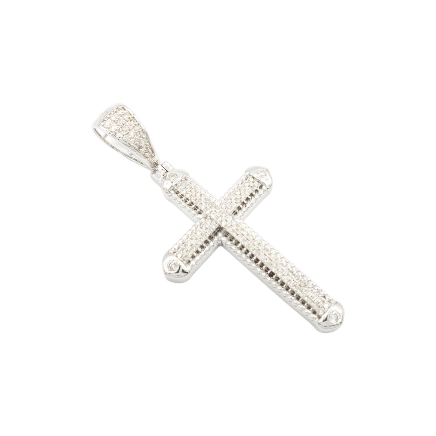 14k Diamond Cross With 0.78 Carats Of Diamonds #23858