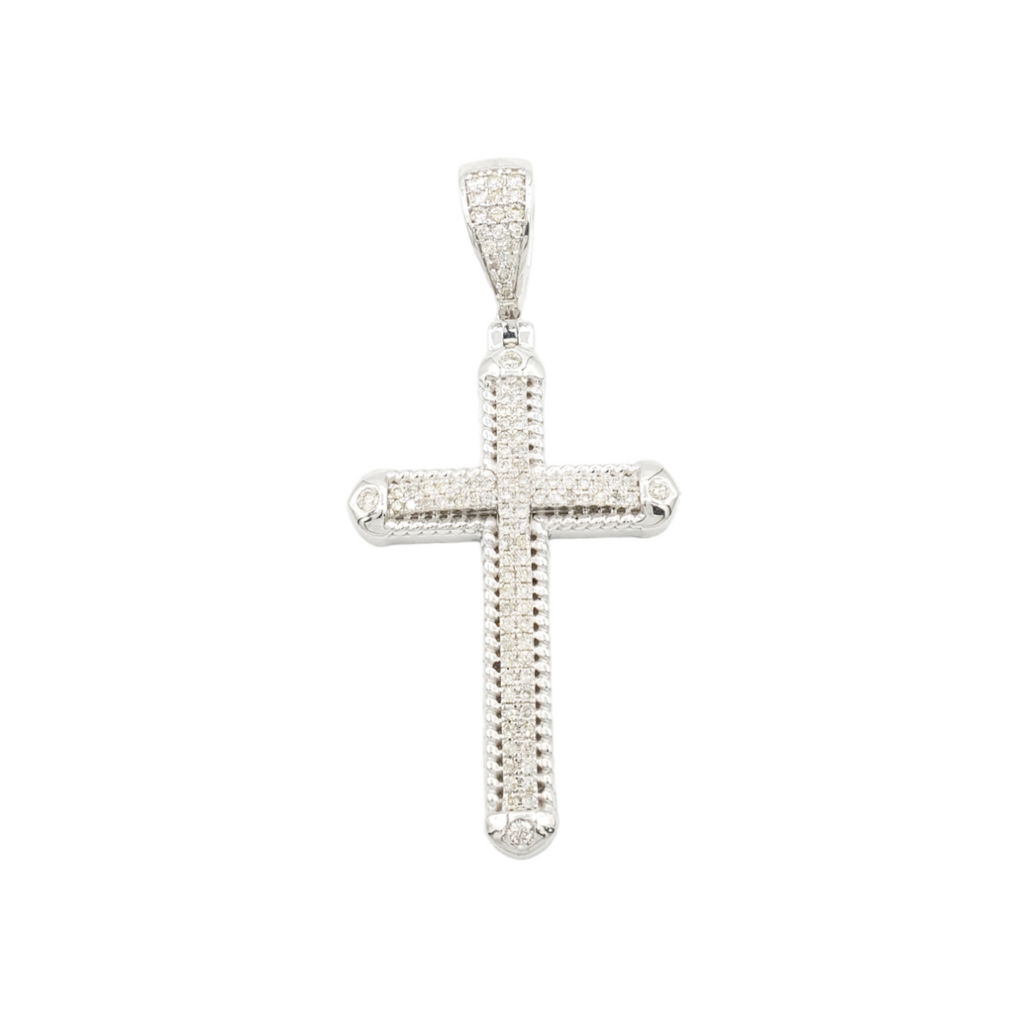 14k Diamond Cross With 0.78 Carats Of Diamonds #23858
