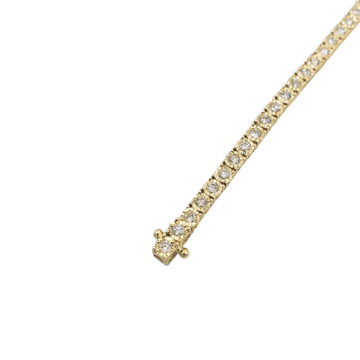 10k Illusion Cut Diamond Tennis Bracelet With 2.76 Carats #23552