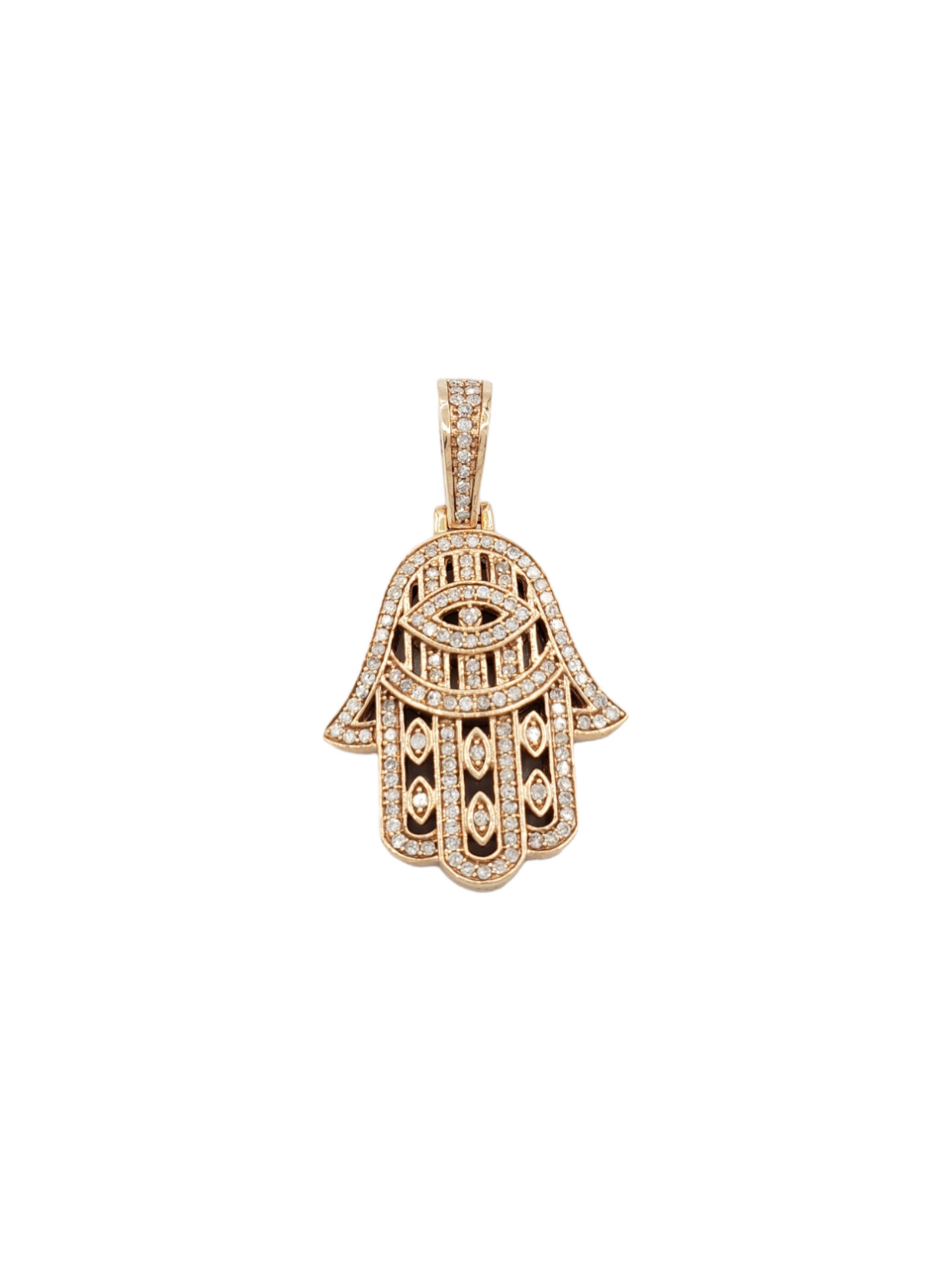14k Diamond Hamsa With 0.76 Carats Of Diamonds #22244