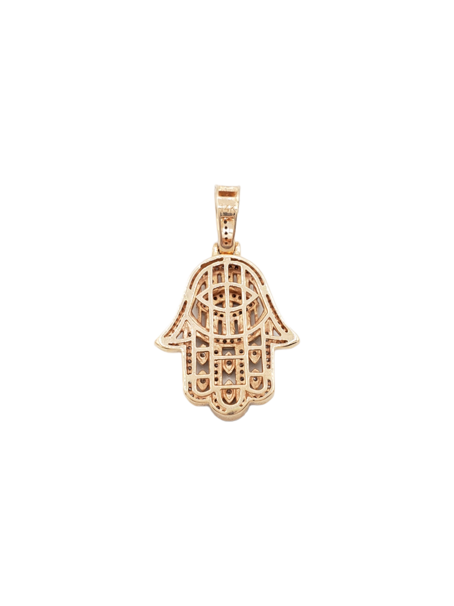 14k Diamond Hamsa With 0.76 Carats Of Diamonds #22244