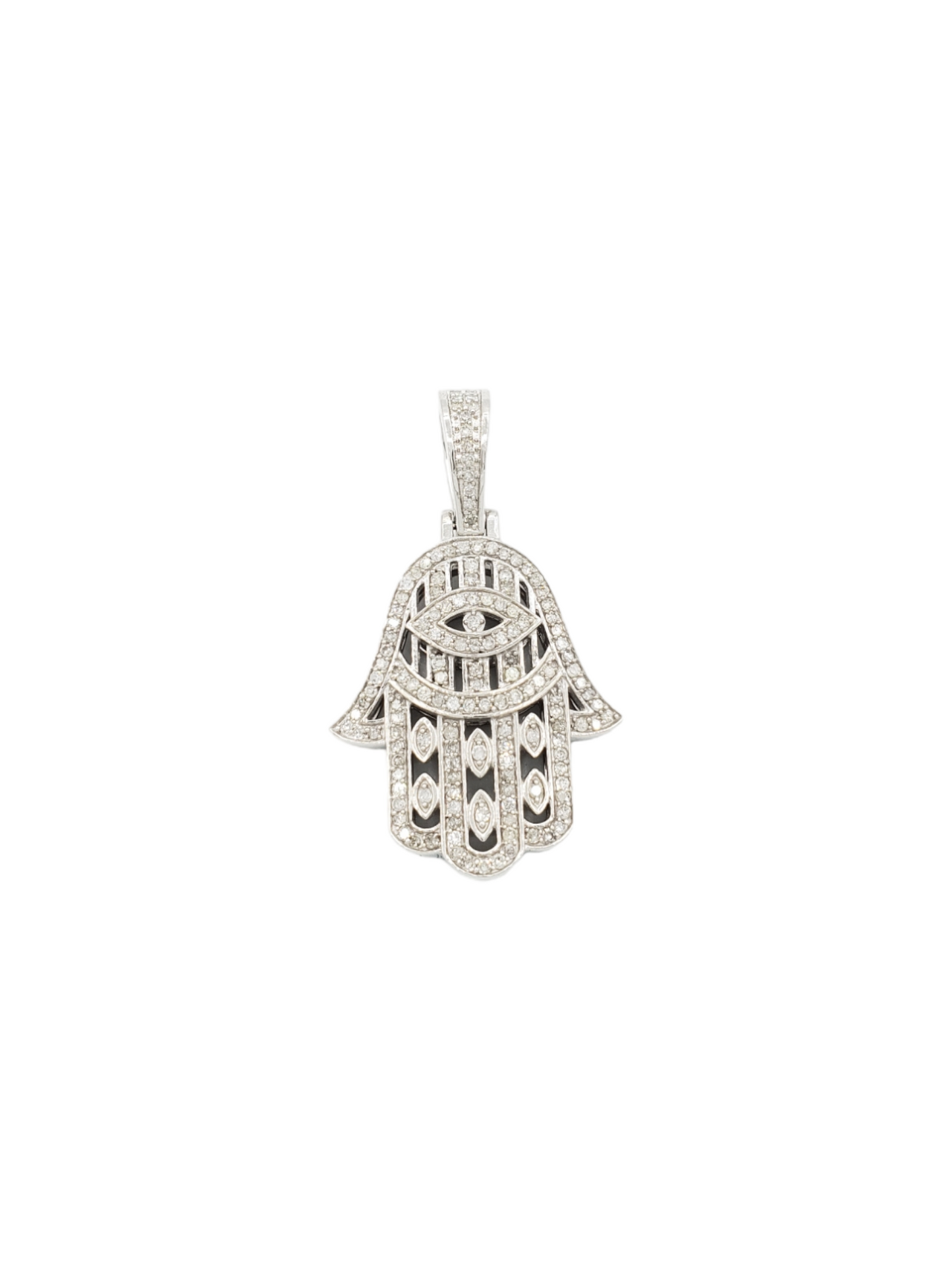 14k Diamond Hamsa With 0.76 Carats Of Diamonds #22244