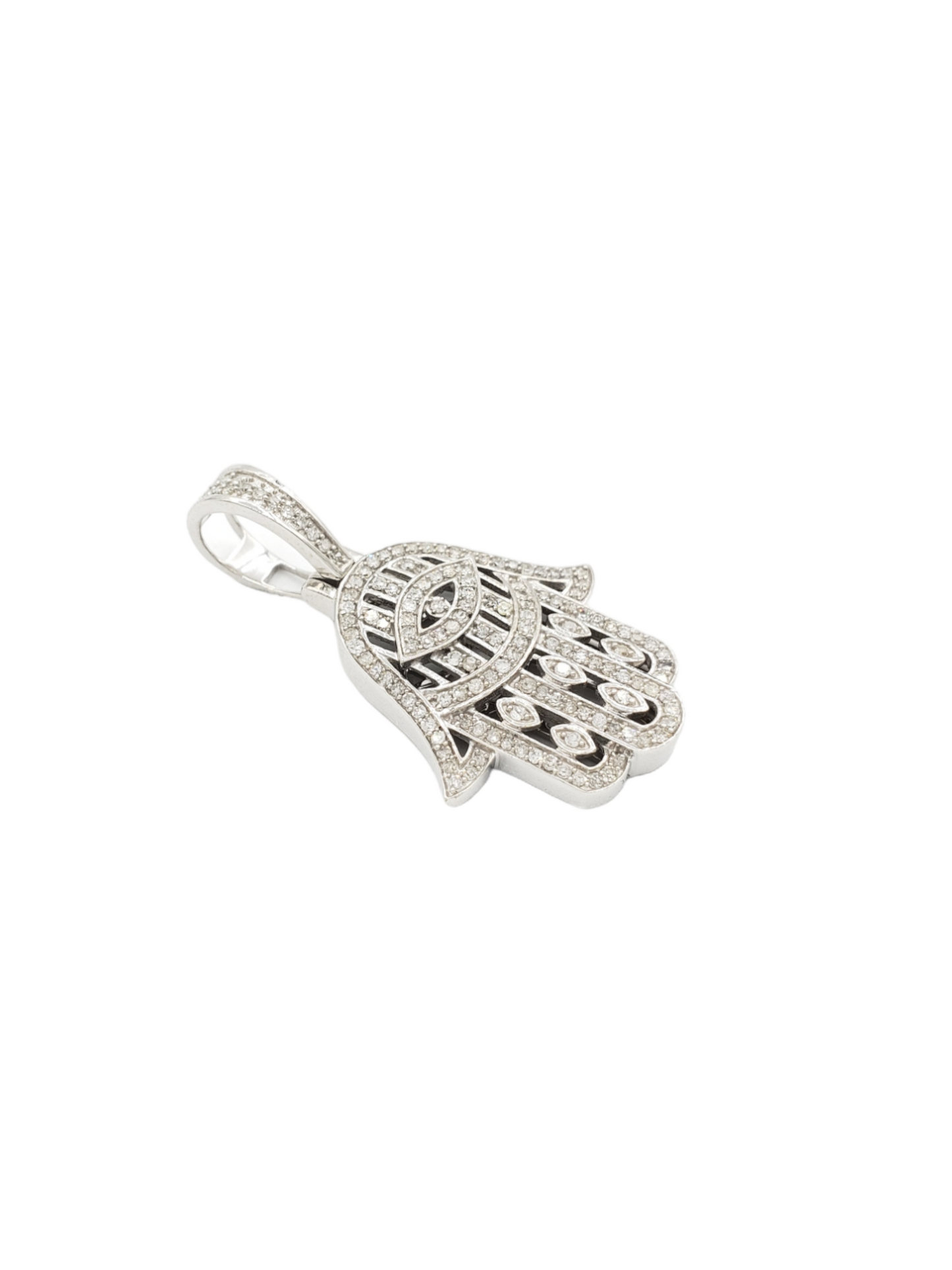 14k Diamond Hamsa With 0.76 Carats Of Diamonds #22244