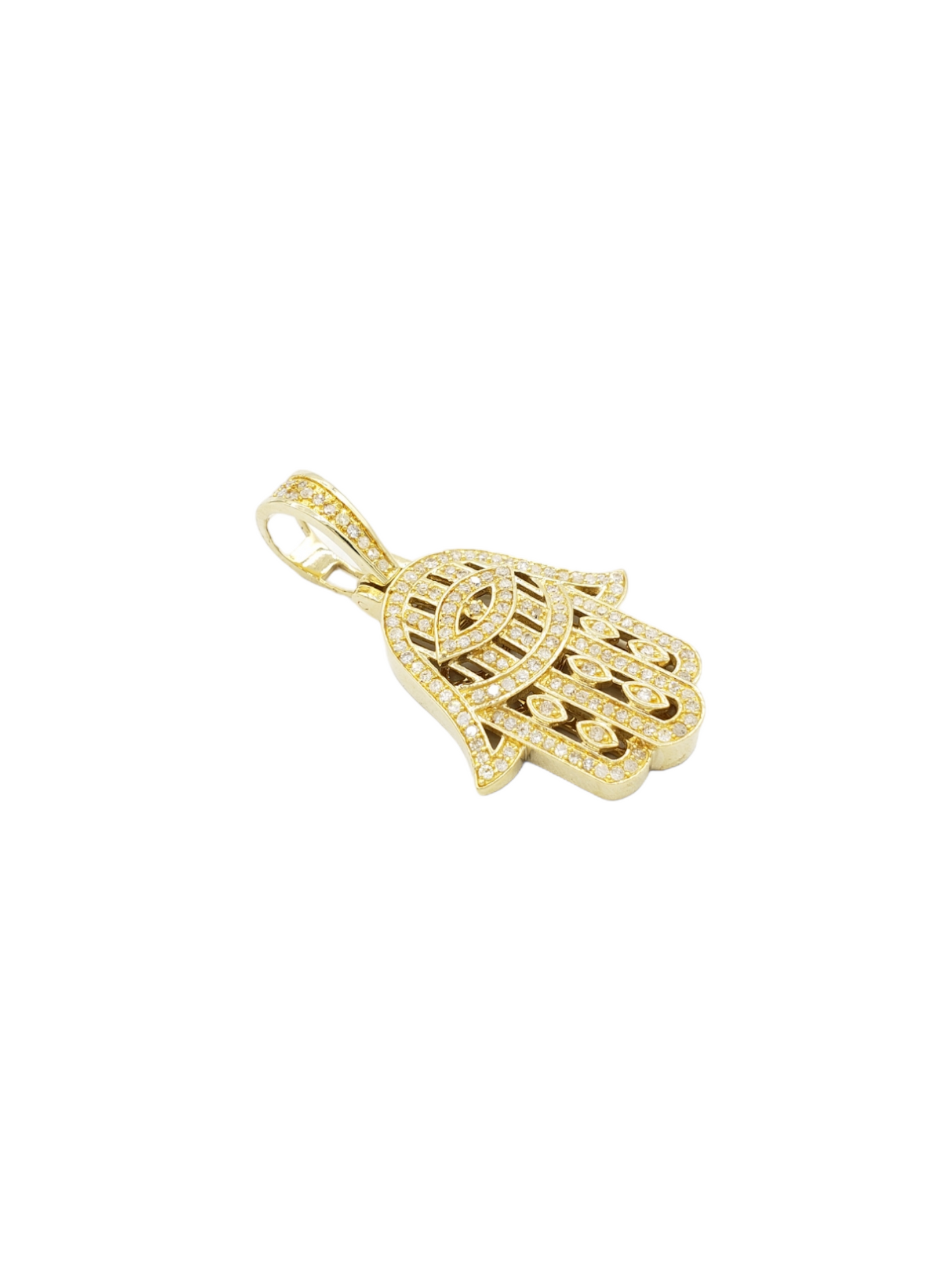 14k Diamond Hamsa With 0.76 Carats Of Diamonds #22244