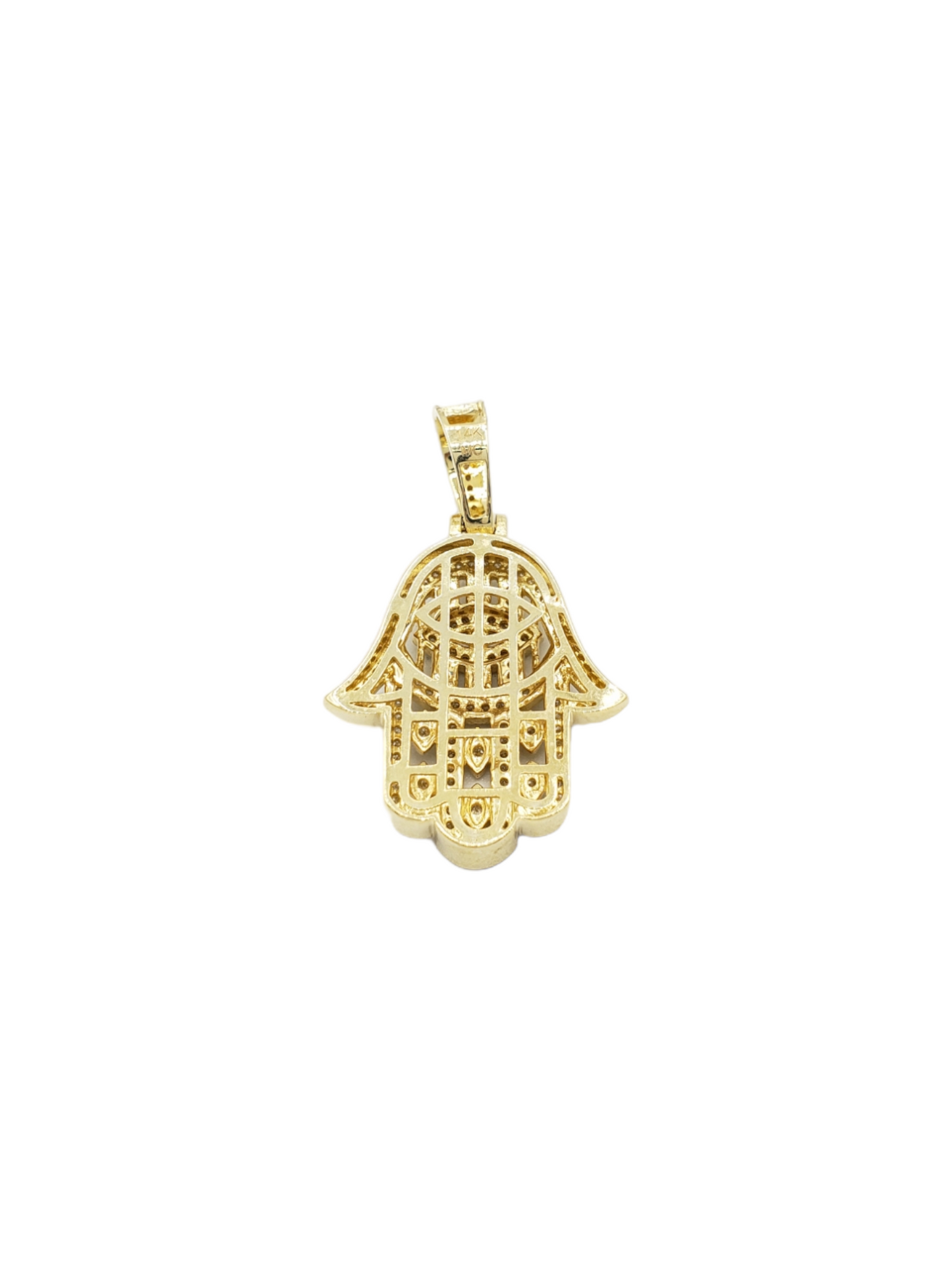 14k Diamond Hamsa With 0.76 Carats Of Diamonds #22244