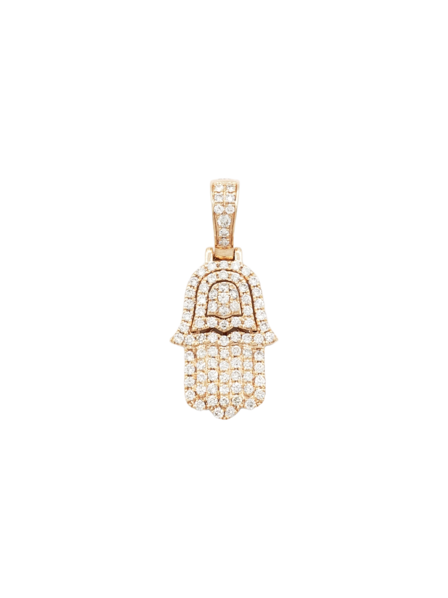14k 3D Diamond Hamsa With 1.25 Carats Of Diamonds #9164