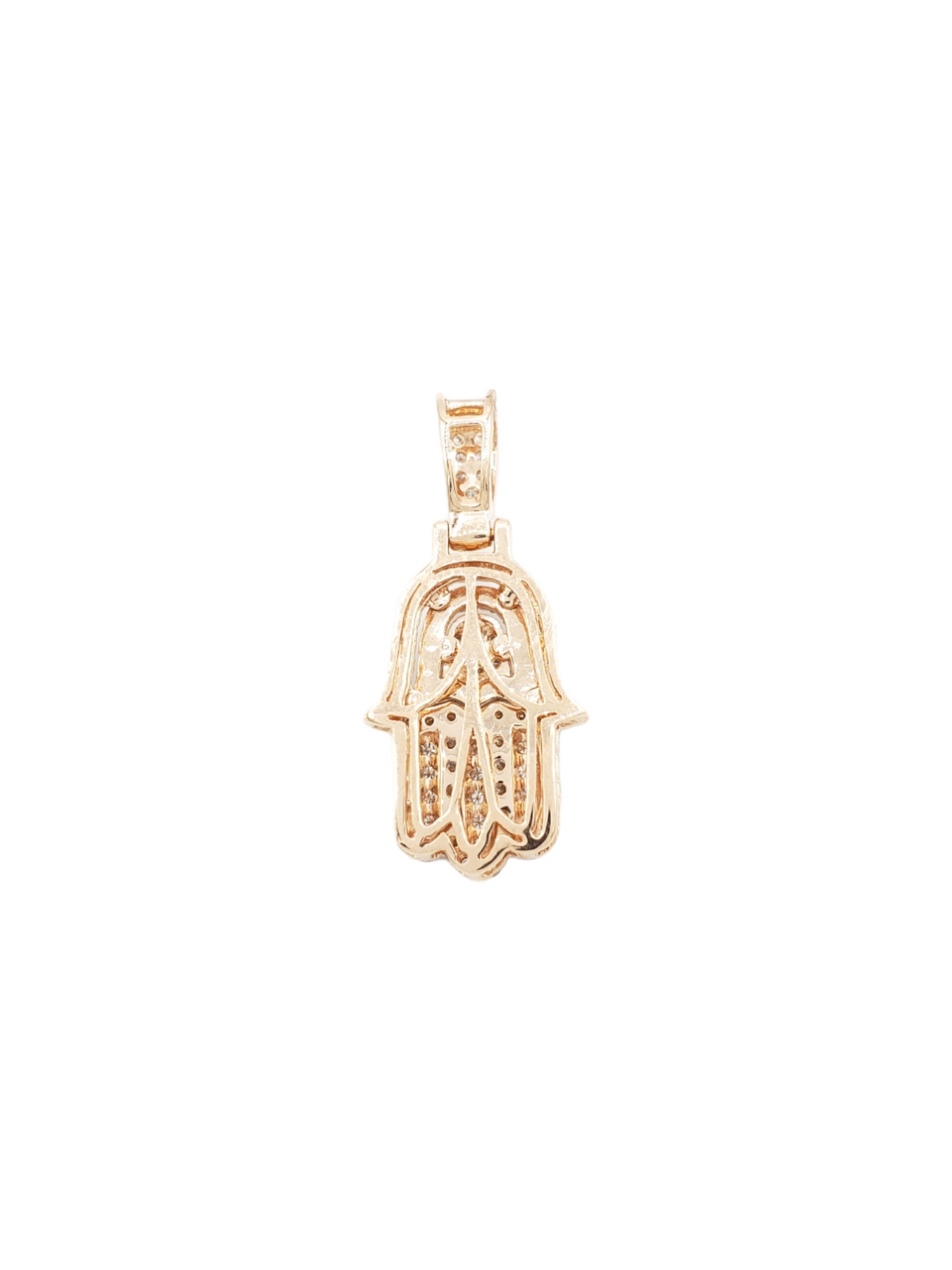 14k 3D Diamond Hamsa With 1.25 Carats Of Diamonds #9164