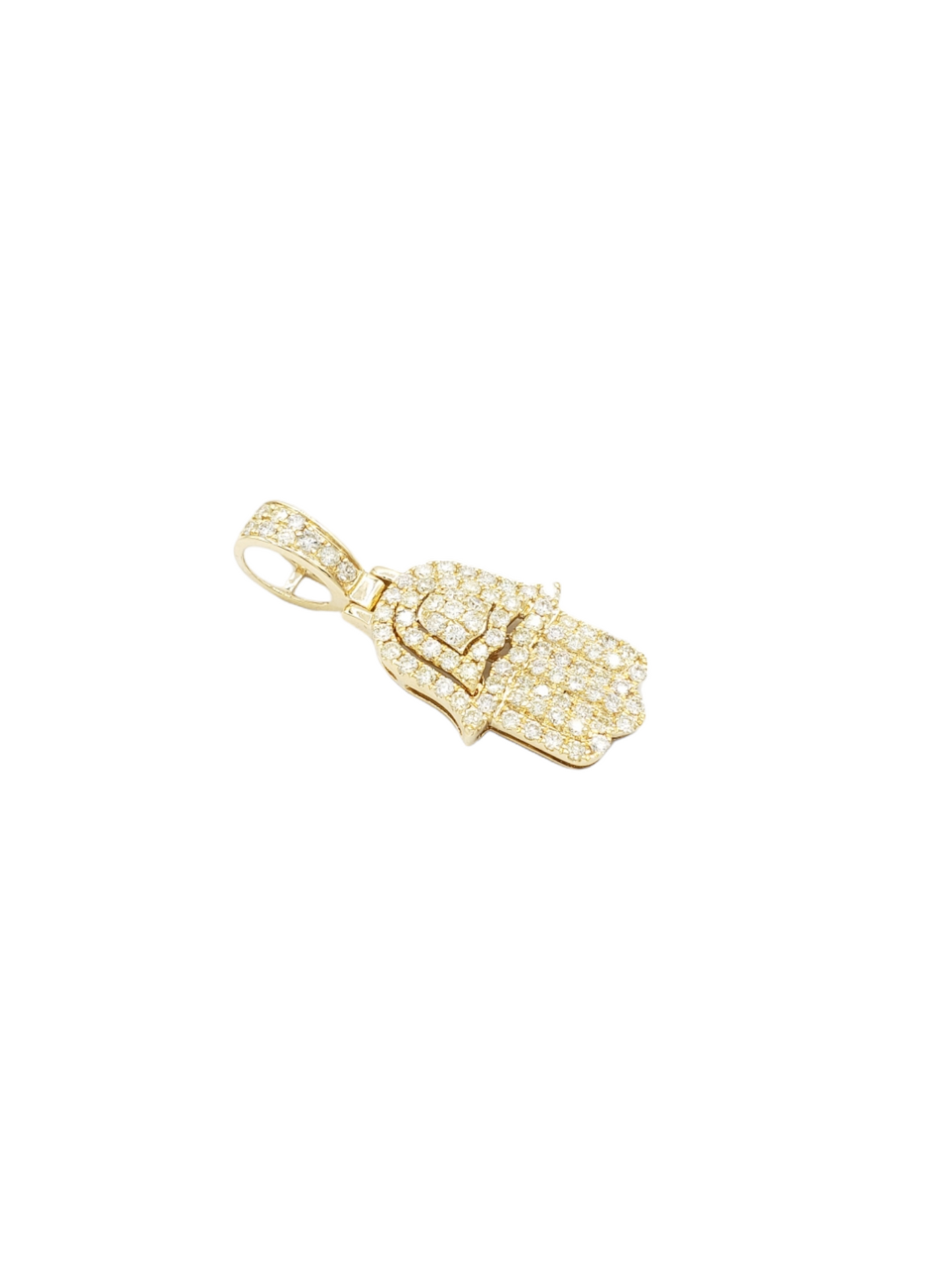 14k 3D Diamond Hamsa With 1.25 Carats Of Diamonds #9164