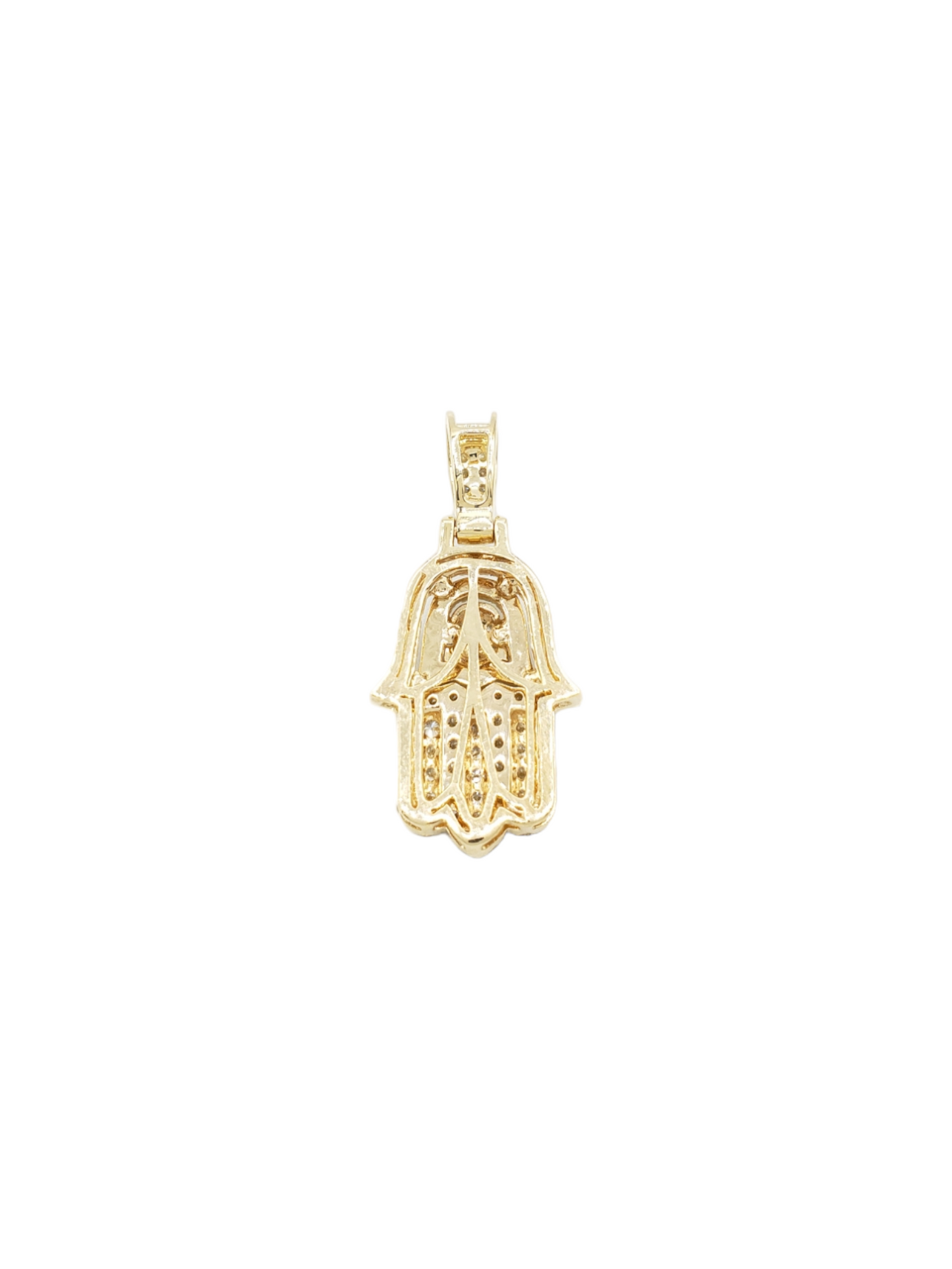 14k 3D Diamond Hamsa With 1.25 Carats Of Diamonds #9164