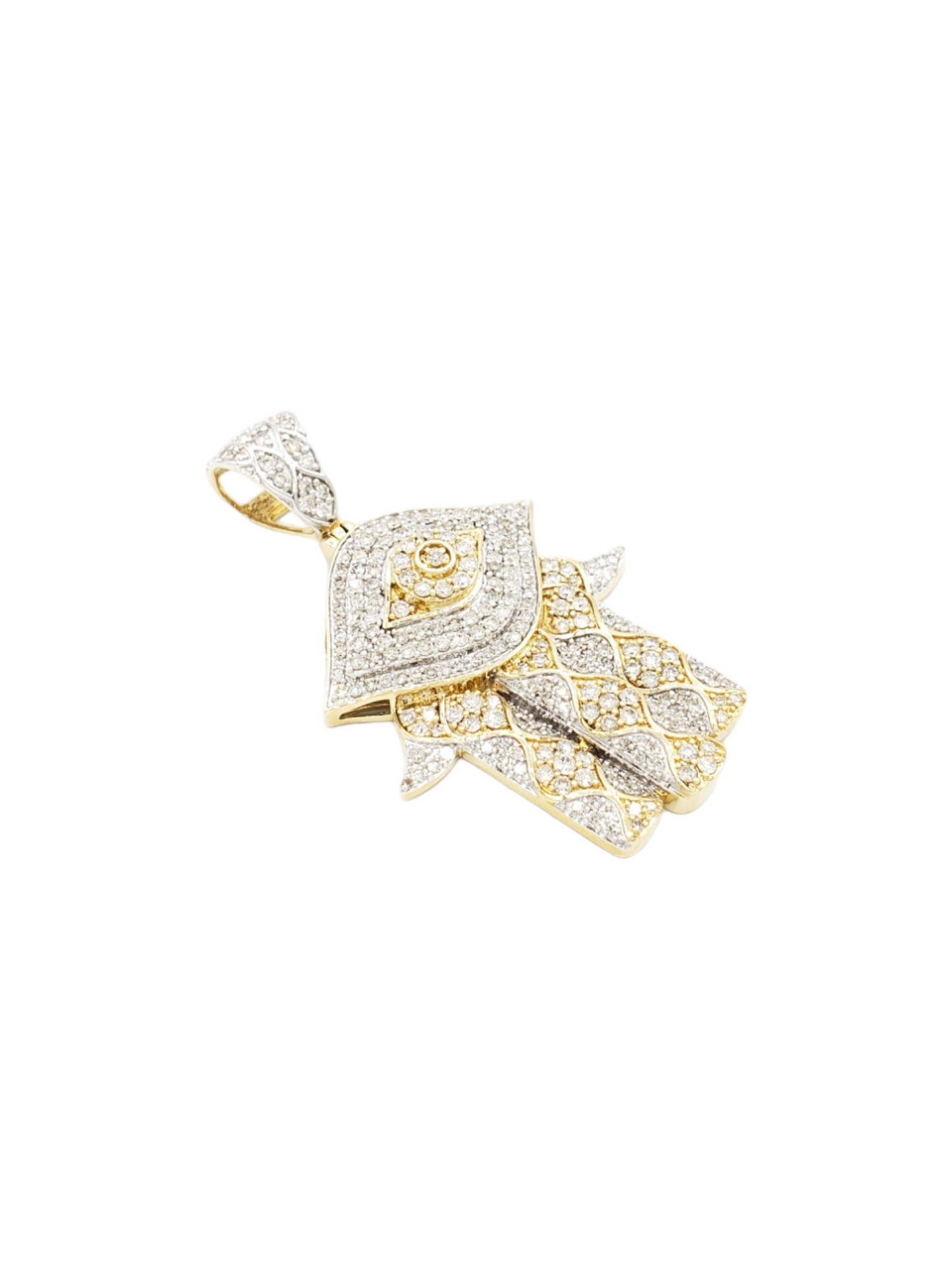 14k Diamond Hamsa With 2.30 Carats Of Diamonds #22802