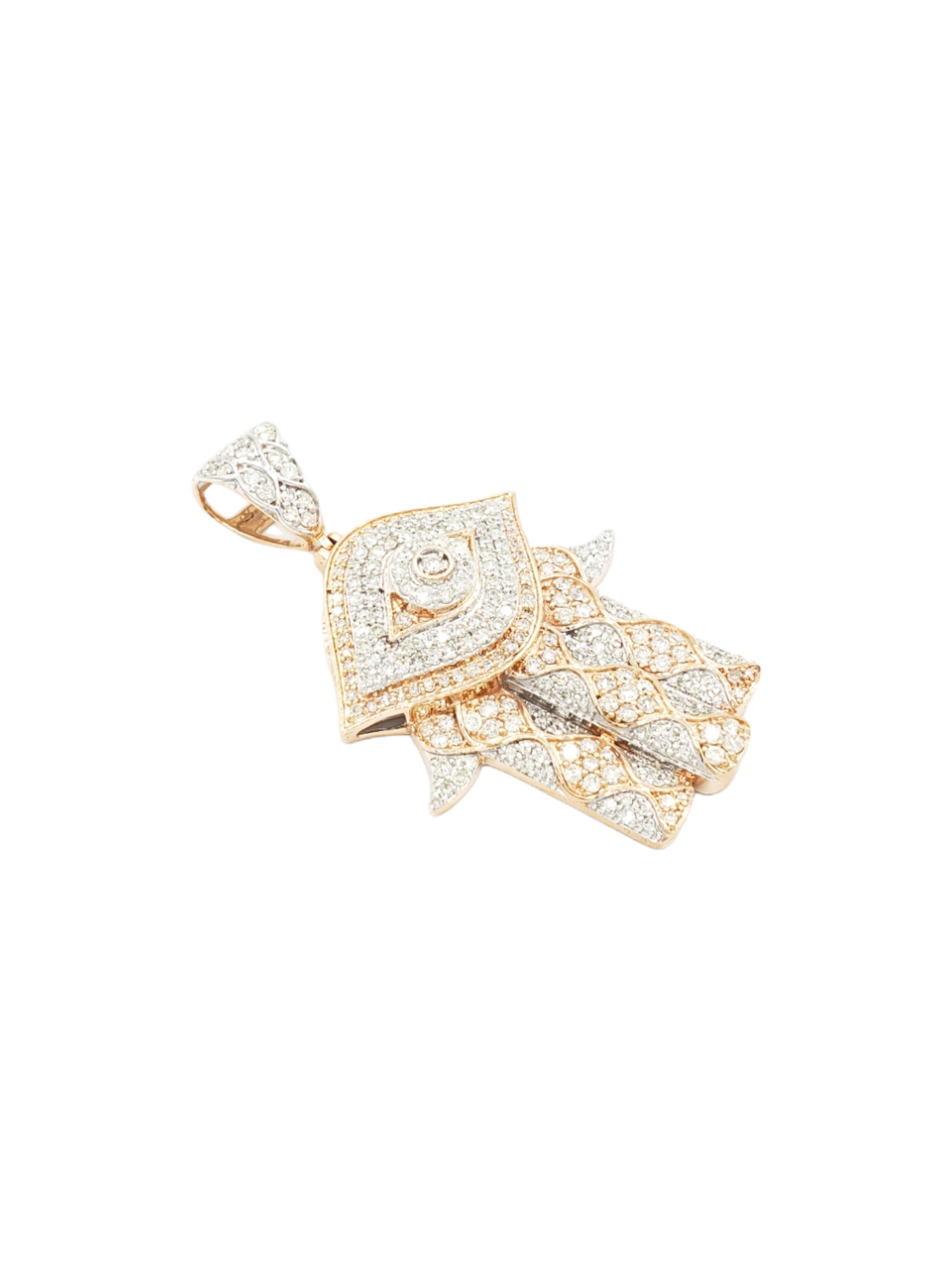 14k Diamond Hamsa With 2.30 Carats Of Diamonds #22802