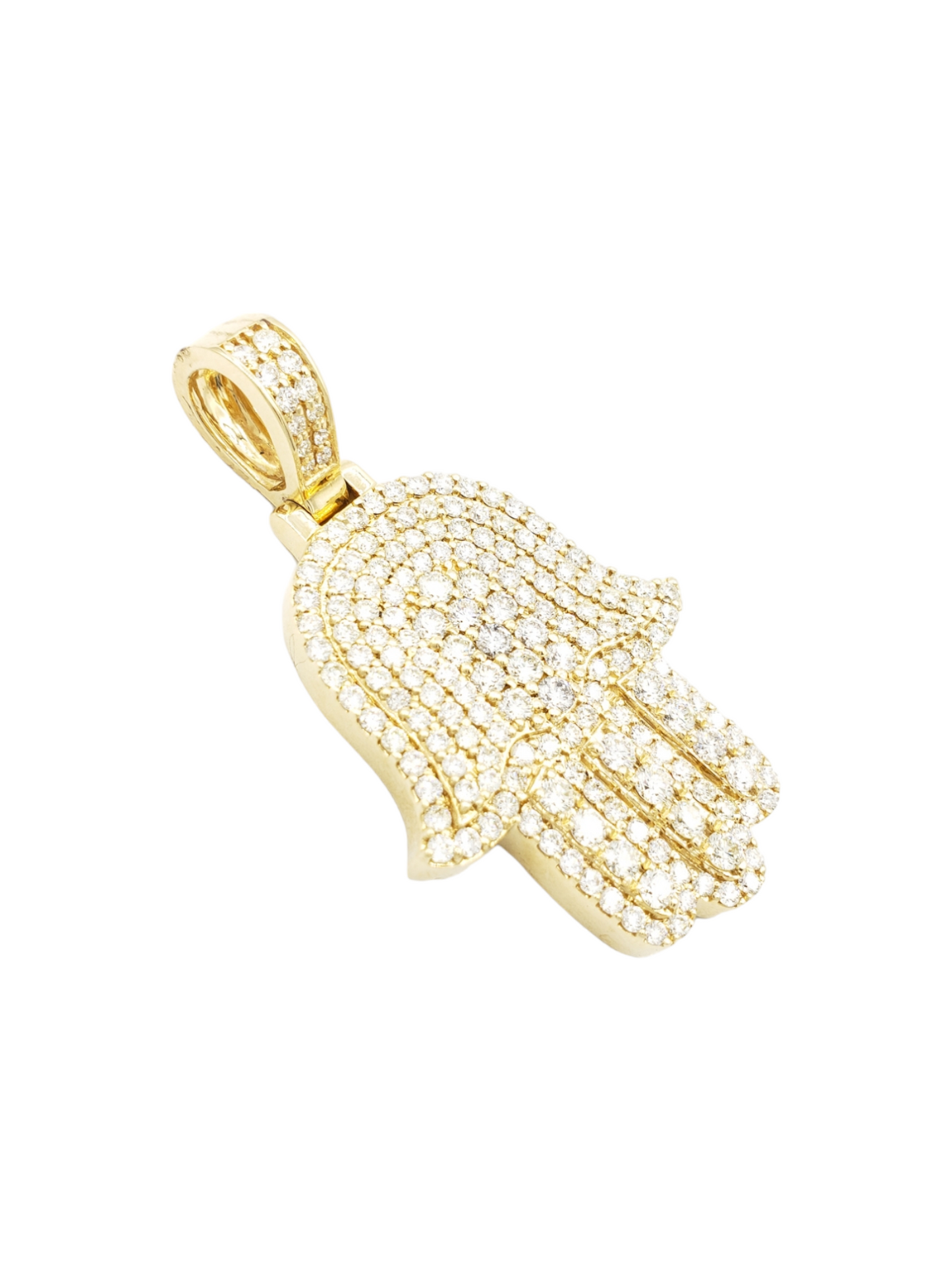 14k Diamond Hamsa With 5.10 Carats Of Diamonds #21356