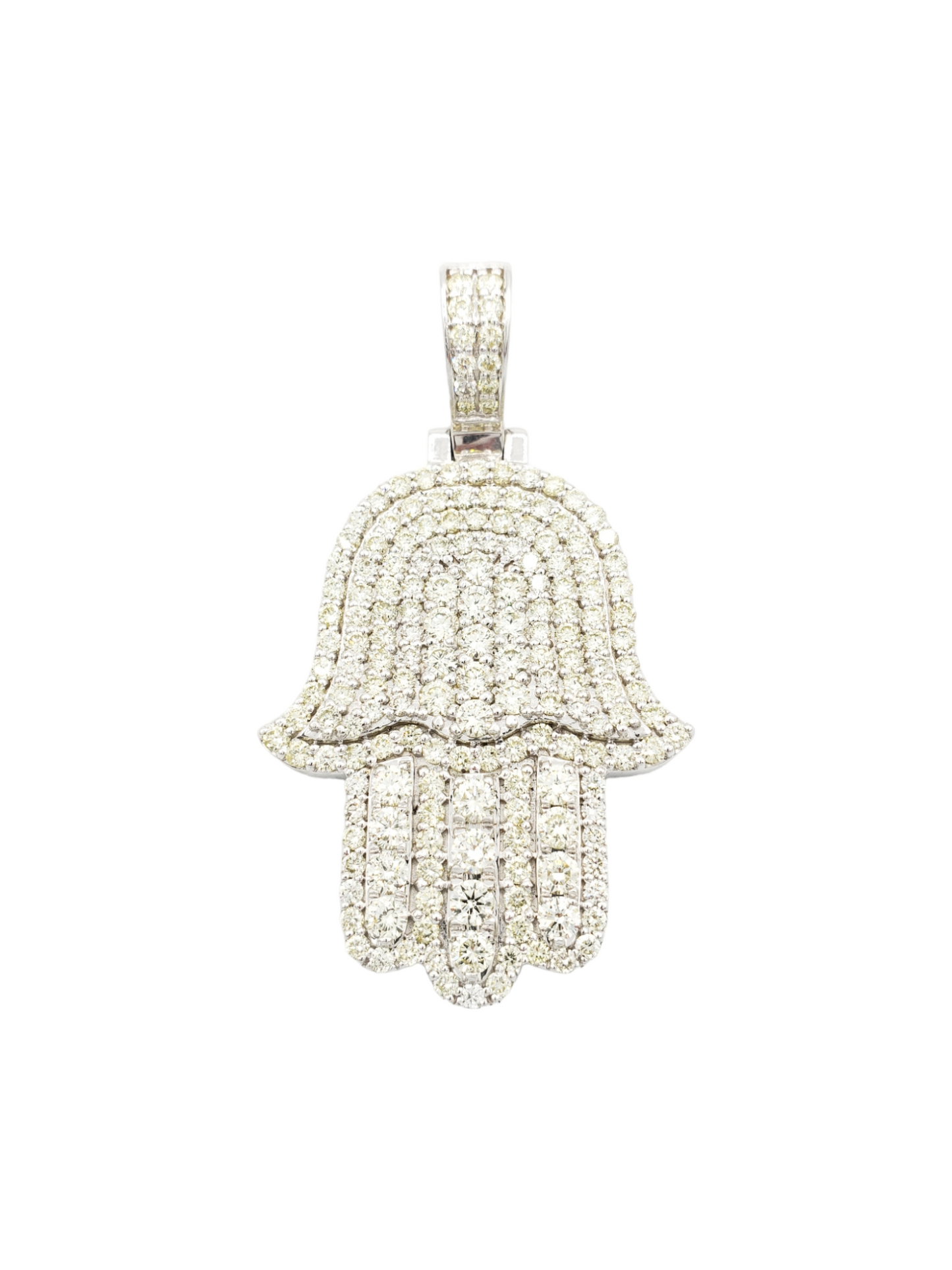 14k Diamond Hamsa With 5.10 Carats Of Diamonds #21356