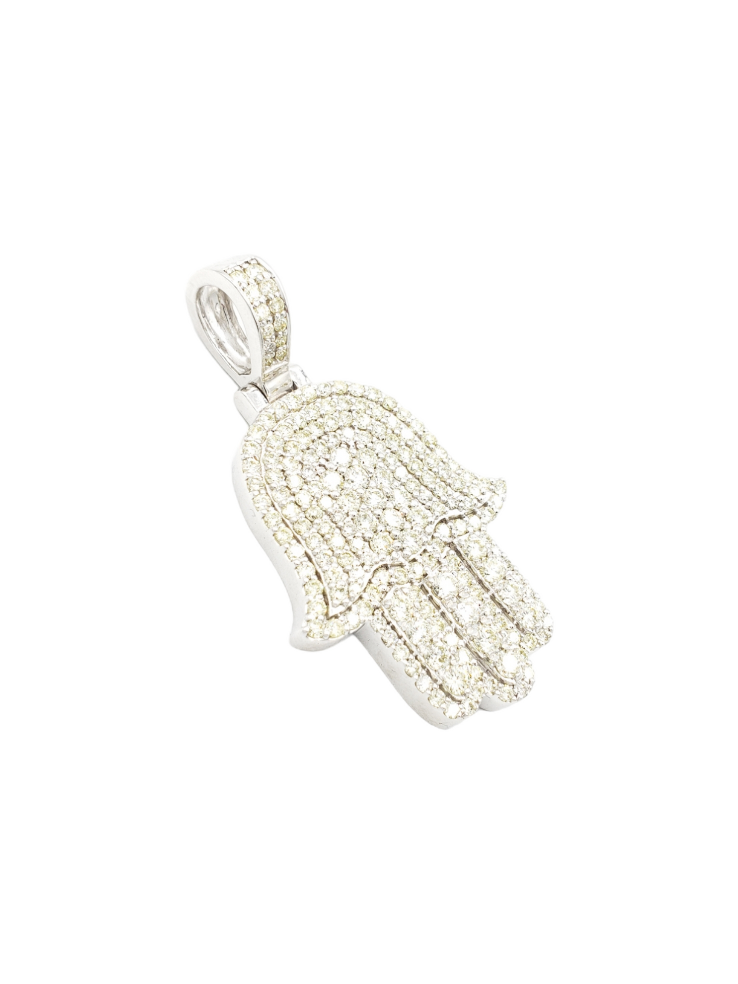 14k Diamond Hamsa With 5.10 Carats Of Diamonds #21356