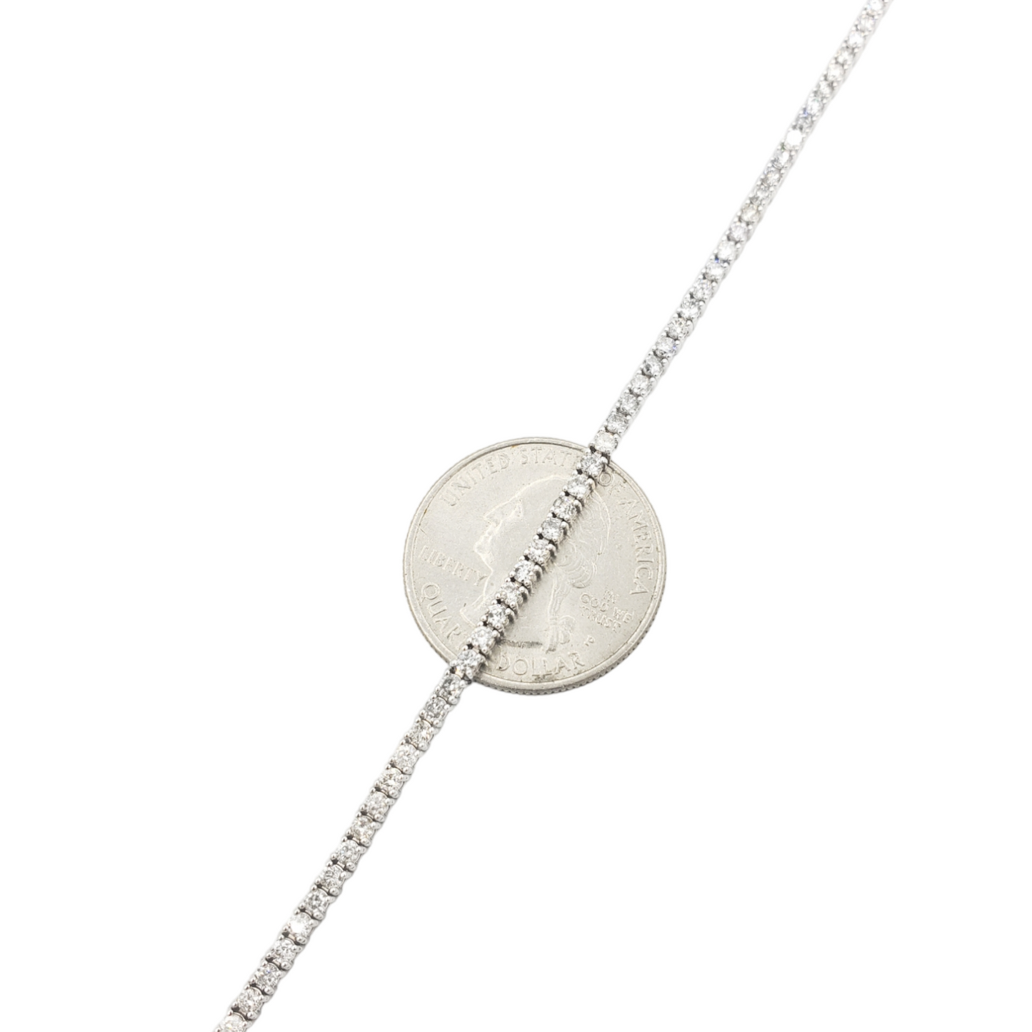 14k 2mm Diamond Tennis Bracelet #25893