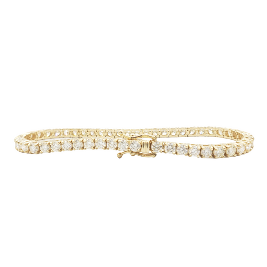 14k 3.4mm Diamond Tennis Bracelet #24592