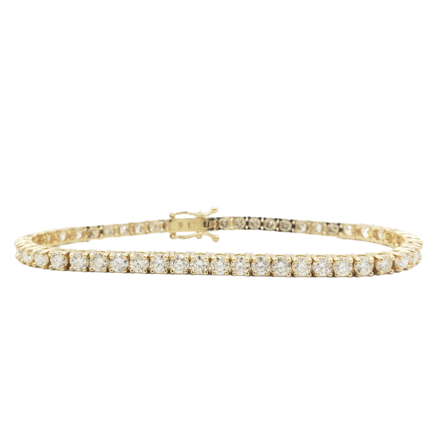 14k 3.4mm Diamond Tennis Bracelet #24592