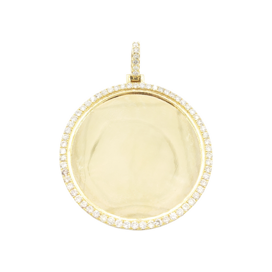 14k Diamond Picture Pendant With 2.40 Carats Of Diamonds #24395