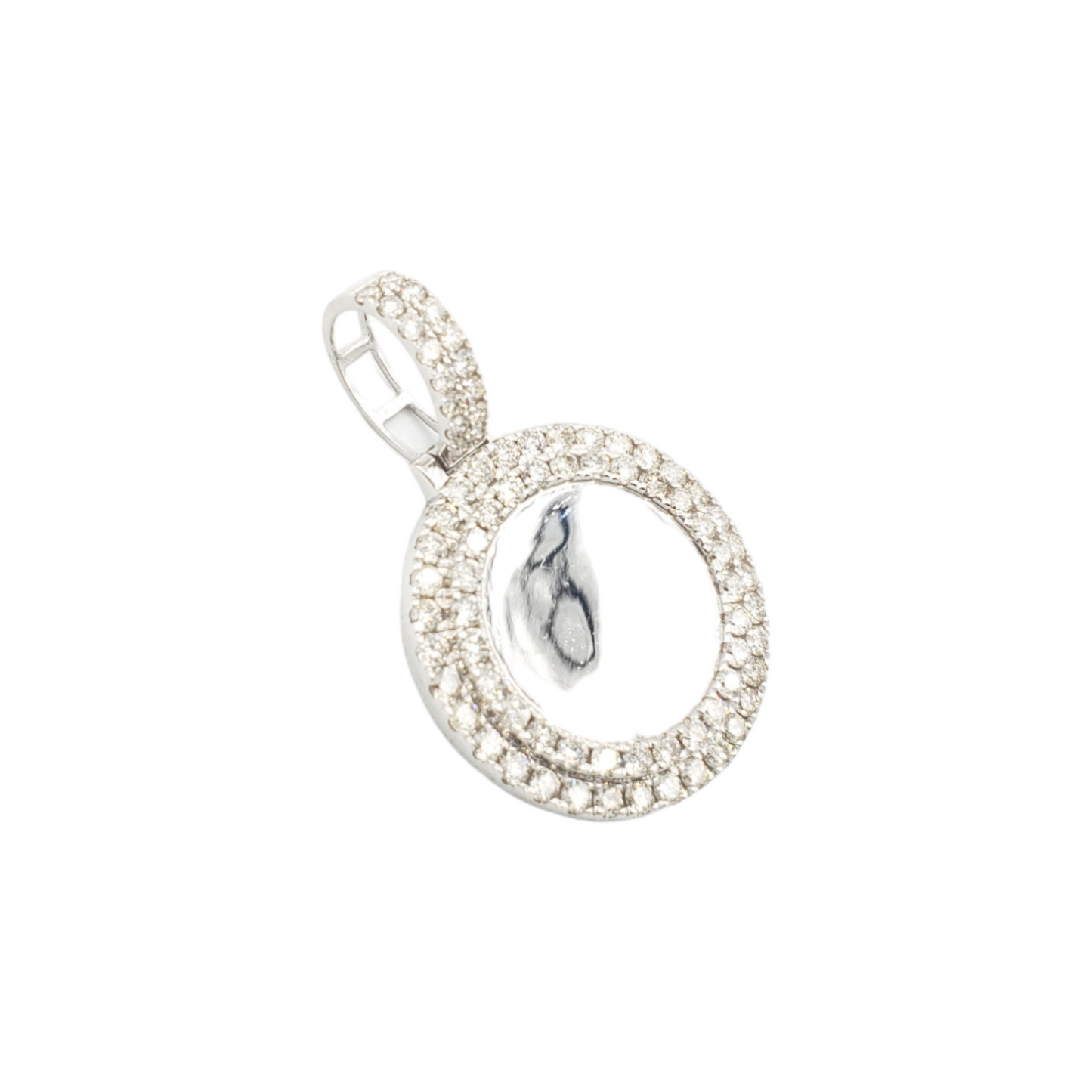 14k 3 Row Diamond Picture Pendant With 2.75 Carats Of Diamonds #14429