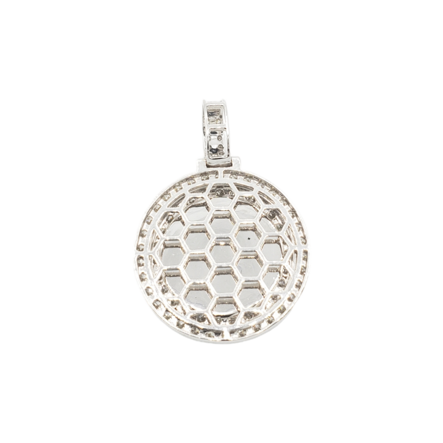 14k 3 Row Diamond Picture Pendant With 2.75 Carats Of Diamonds #14429