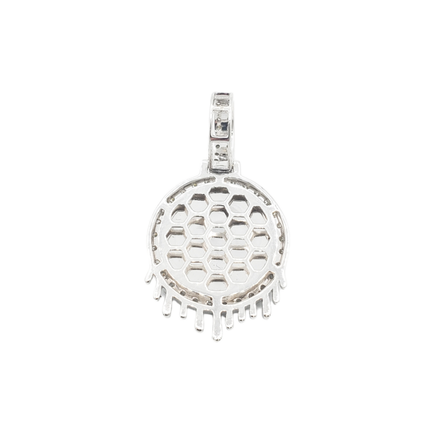 14k Drip Diamond Picture Pendant With 1.40 Carats Of Diamonds #11298