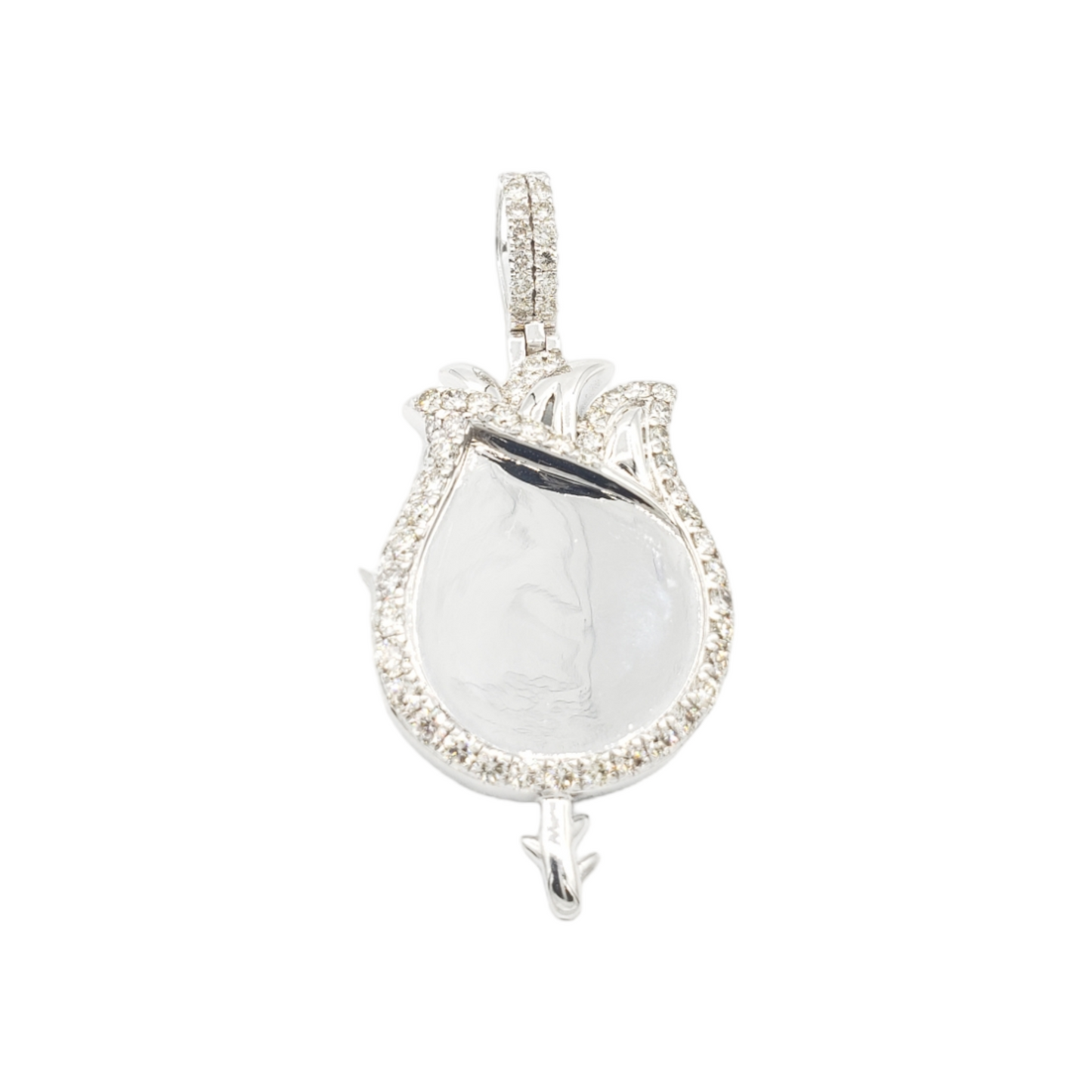 14k Flame Diamond Picture Pendant With 1.95 Carats Of Diamonds #20020