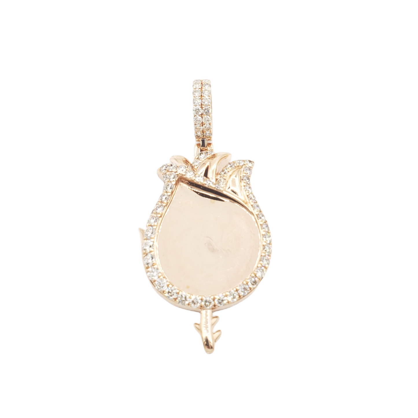 14k Flame Diamond Picture Pendant With 1.95 Carats Of Diamonds #20020
