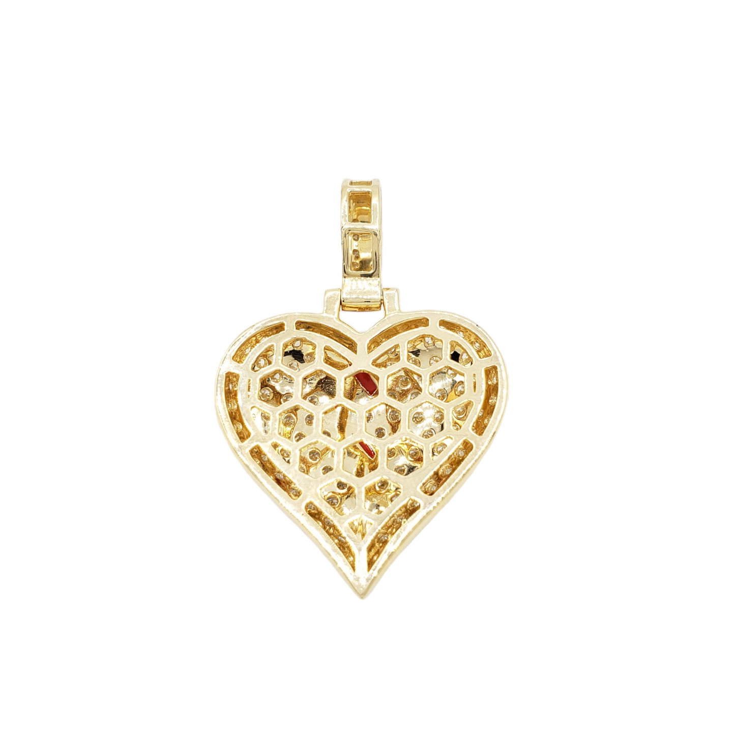 14k Diamond Broken Heart With 2.64 Carats Of Diamonds #21686