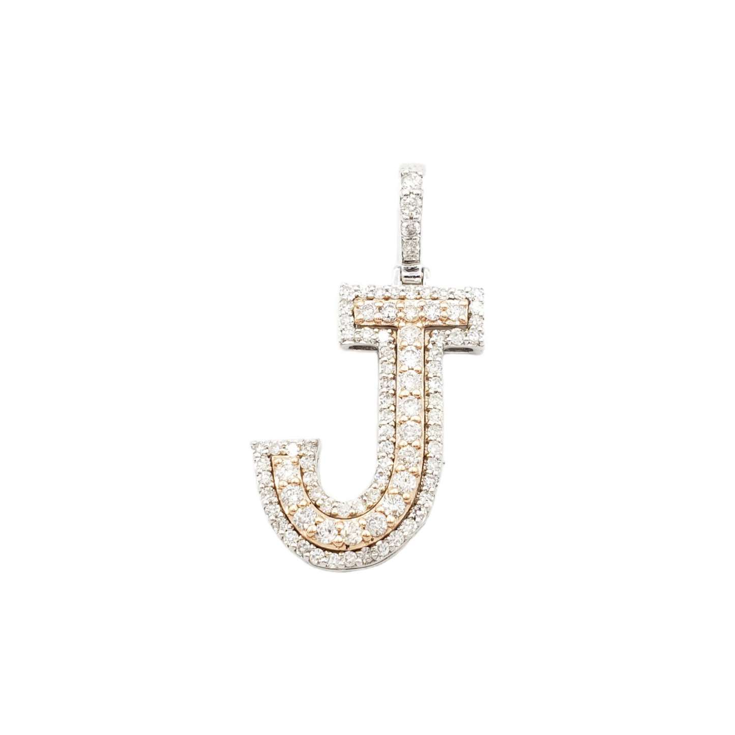 14k Gold Diamond Initial Pendant
