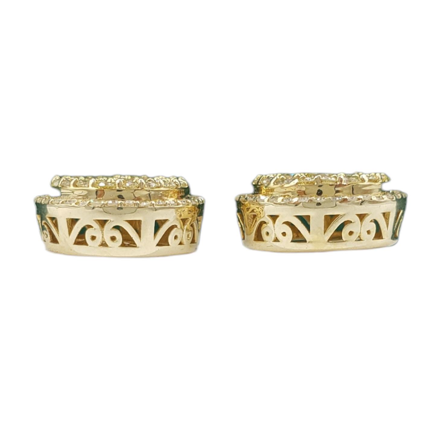 14k Gold Diamond Earrings #22604