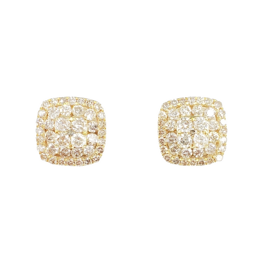 14k Gold Diamond Earrings #24013