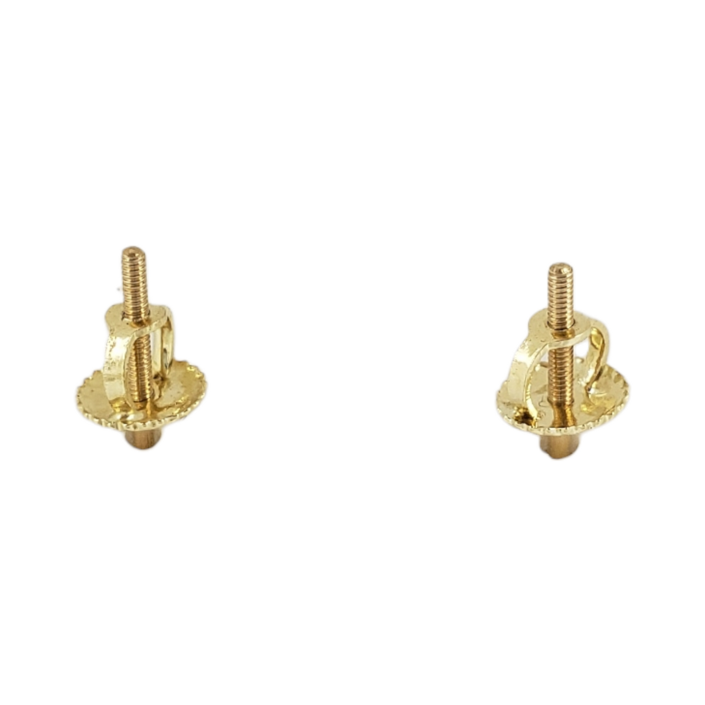14k Gold Baguette Diamond Heart Earrings #23987