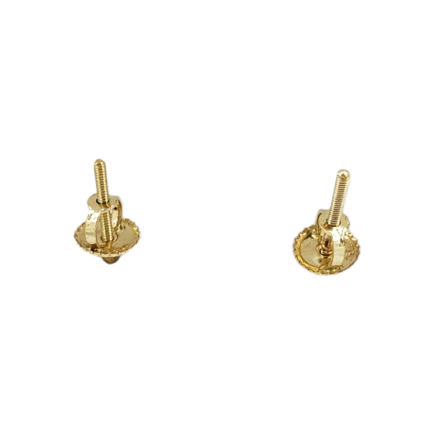 14k Gold Heart Diamond Earrings
