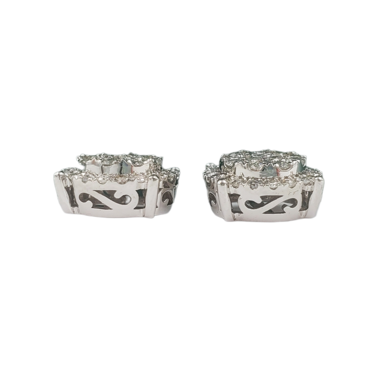 14k Gold Diamond Earrings #7815