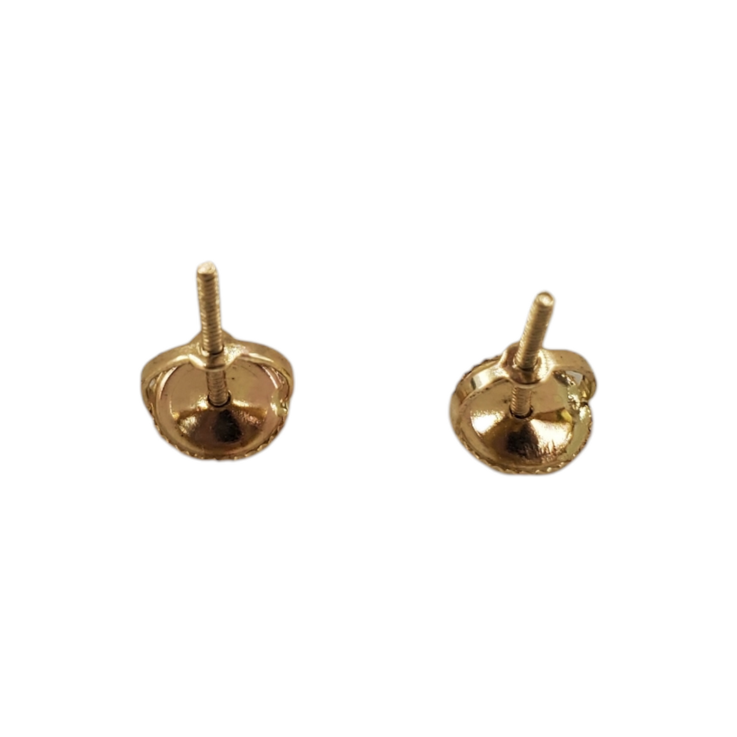 10k Gold Baguette Diamond Circle Earrings #21239