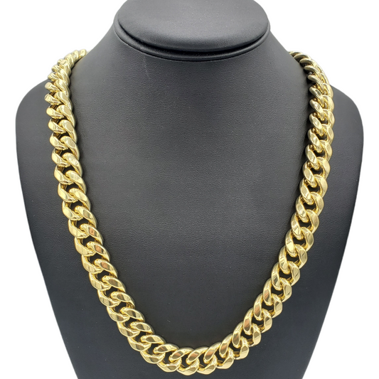 14K Gold- Hollow Miami Cuban Chain