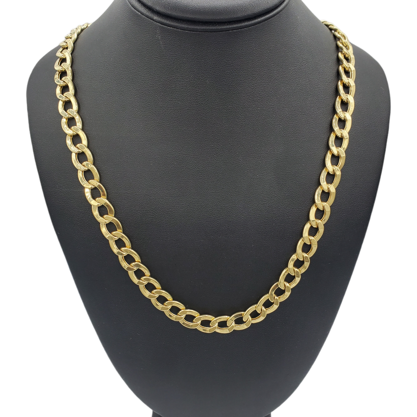 10K Gold- Hollow Cuban Link (Curb Cuban) Chain