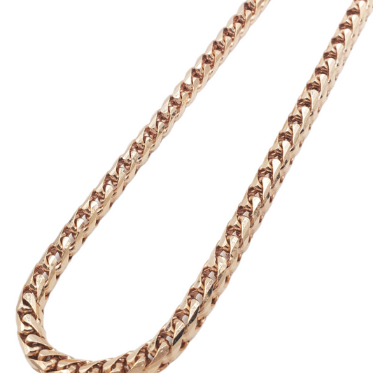 14K Gold- Solid Franco Chain (Rose Gold)