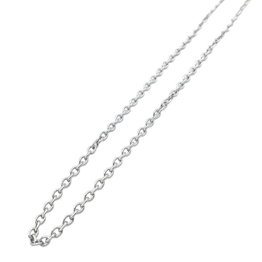 14K Gold- Rolo Chain (White Gold)