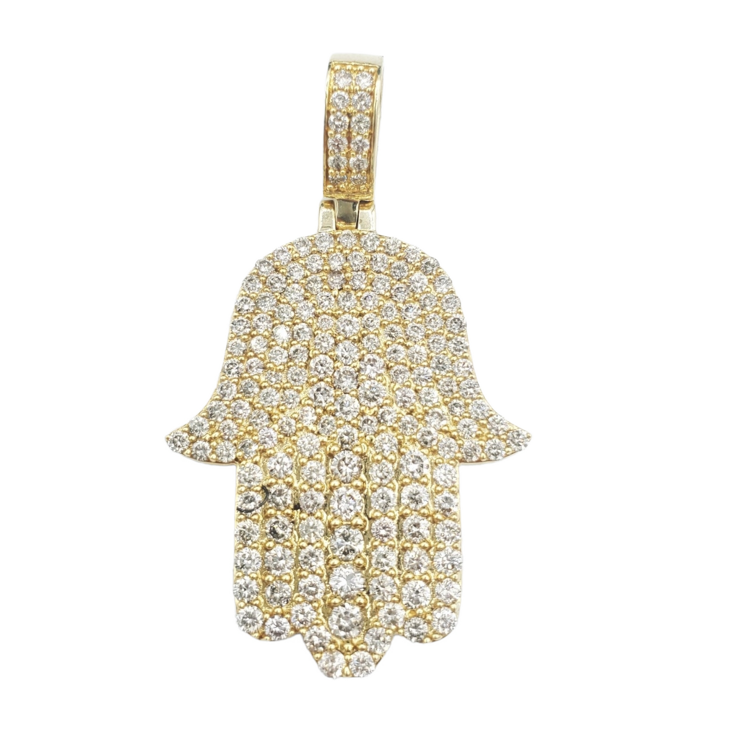 14k Diamond Hamsa With 4.76 Carats Of Diamonds #21713