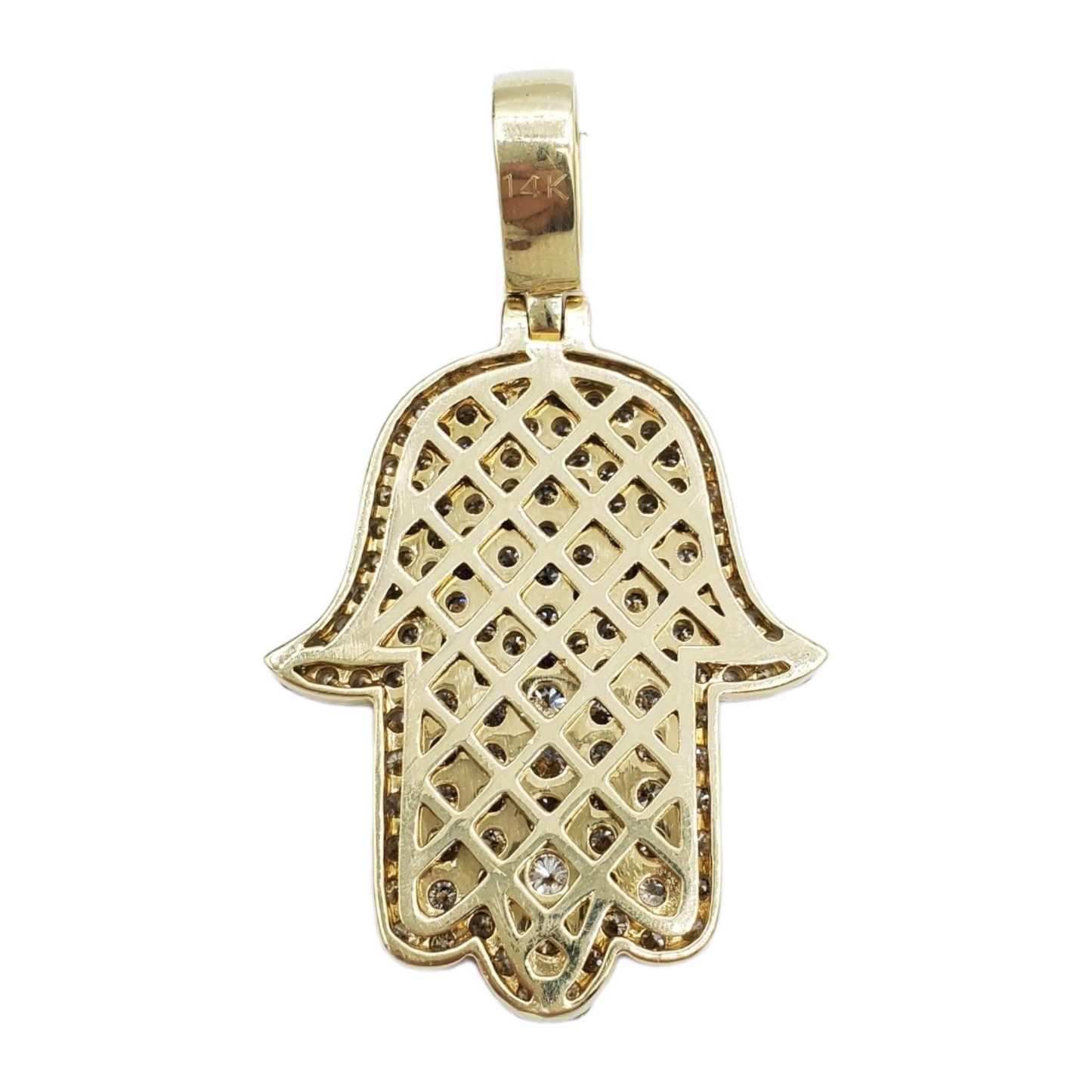 14k Diamond Hamsa With 4.76 Carats Of Diamonds #21713