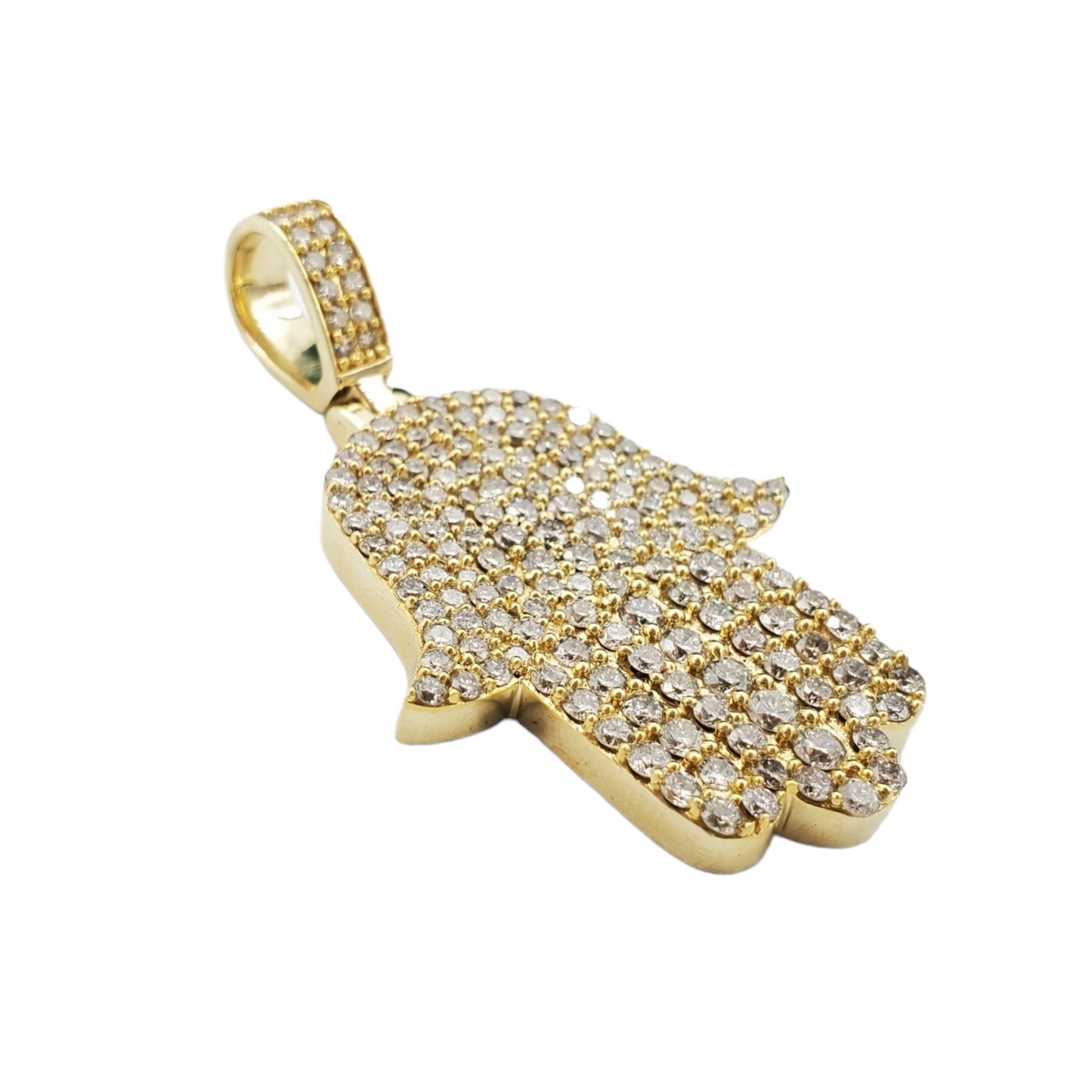14k Diamond Hamsa With 4.76 Carats Of Diamonds #21713